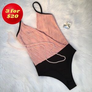 NEW Bodysuit Deep V Plunge Parvenue